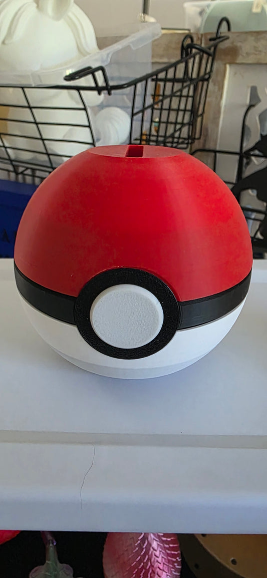 Pokemon ball piggy bank